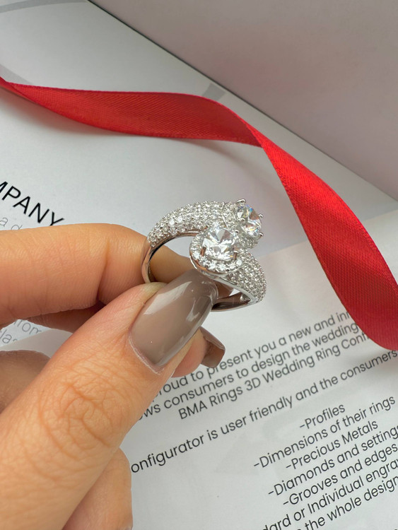 جزئیات مخراجکاری ظریف و کیفیت نگینهای انگشتر نقره وارداتی اروند