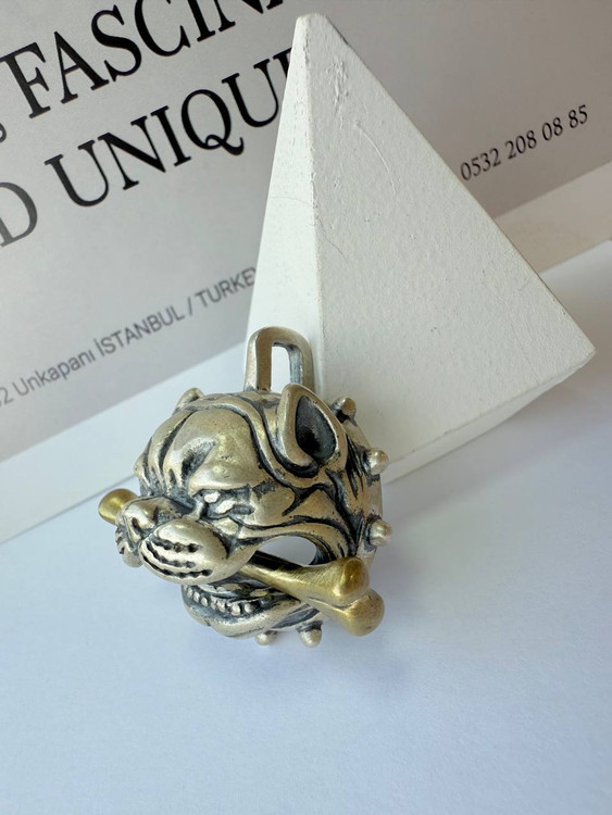 پلاک نقره ۹۲۵ طرح بولداگ تایلندی وزن ۳۲/۶۹ گرم