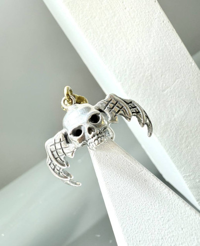 پلاک نقره تایلندی طرح اسکلت سه بعدی برجسته